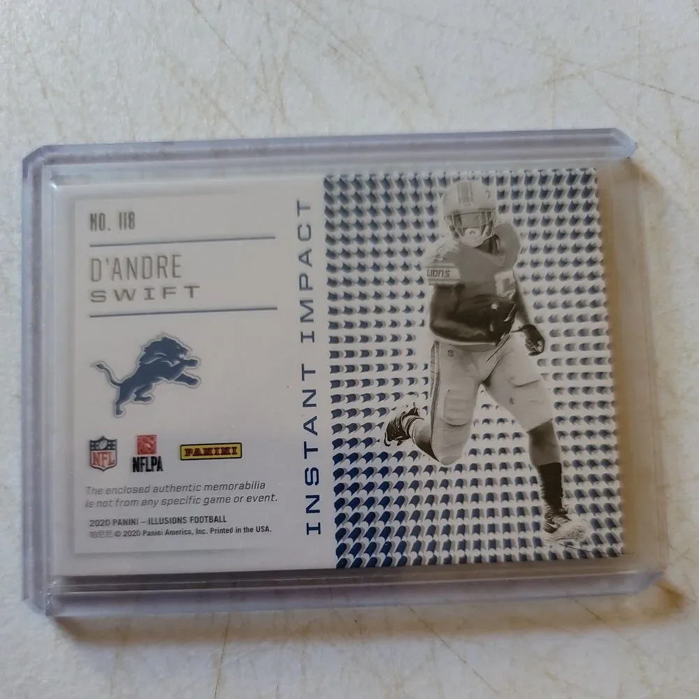 2020 Panini Illusions - Instant Impact D'Andre Swift #II8 (MEM, RC)